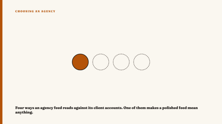 An Agency's Own Account Is Weak Evidence of Its Work