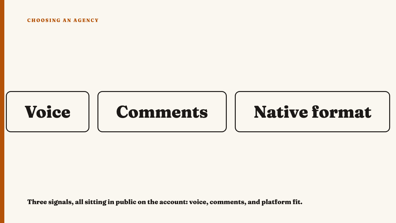 What Actually Separates Good Social Media Work from Average