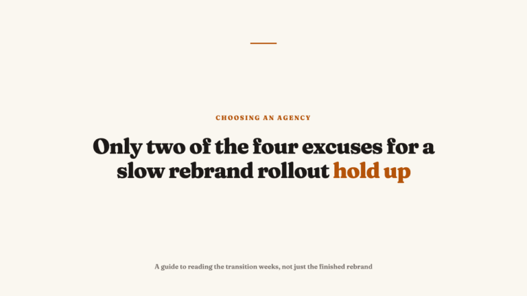 Judging a Rebrand Rollout: The Stress Test No Agency Fakes