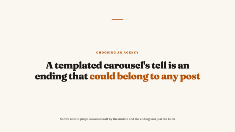 What Makes a Carousel Actually Work, Slide by Slide