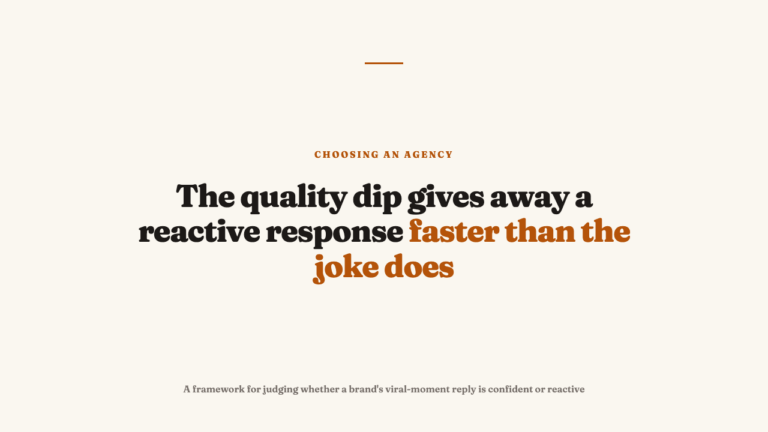 Judging a Brand's Response to a Competitor's Viral Moment
