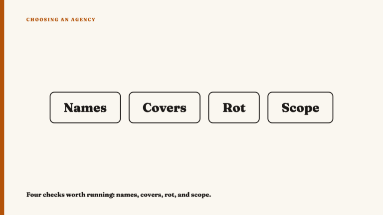 What an Agency's Highlights Row Reveals That the Feed Doesn't