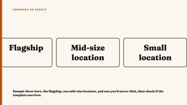 Judging Consistency Across Multi-Location Social Accounts