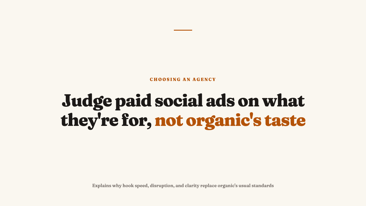 How to Judge Paid Social Creative on Its Own Terms