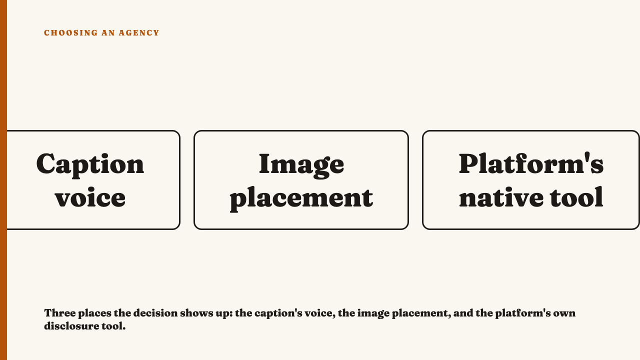 The Disclosure Label Is a Design Decision, Not a Checkbox