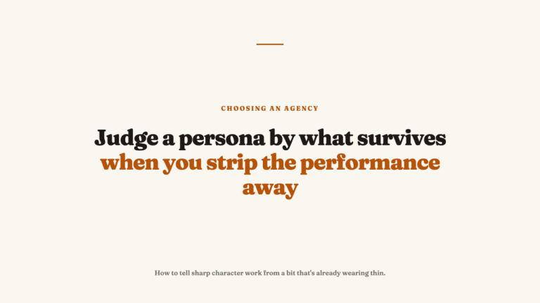 How to Judge a Brand Account Built Around a Persona