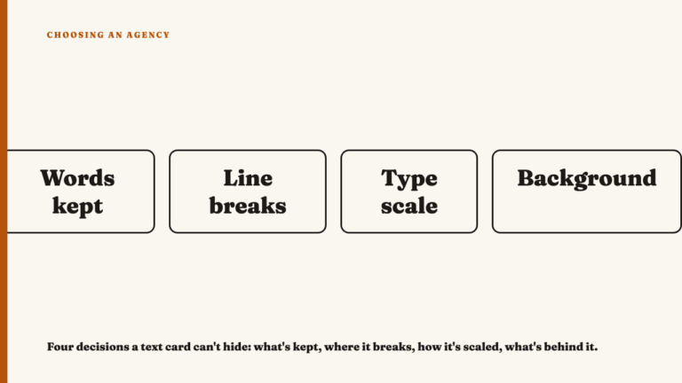 What separates a considered quote card from a lazy one
