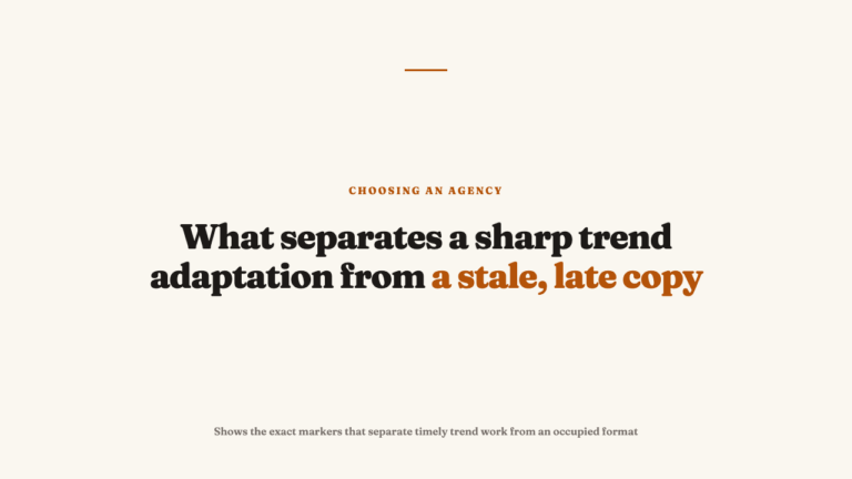 The difference between joining a trend and being late to one
